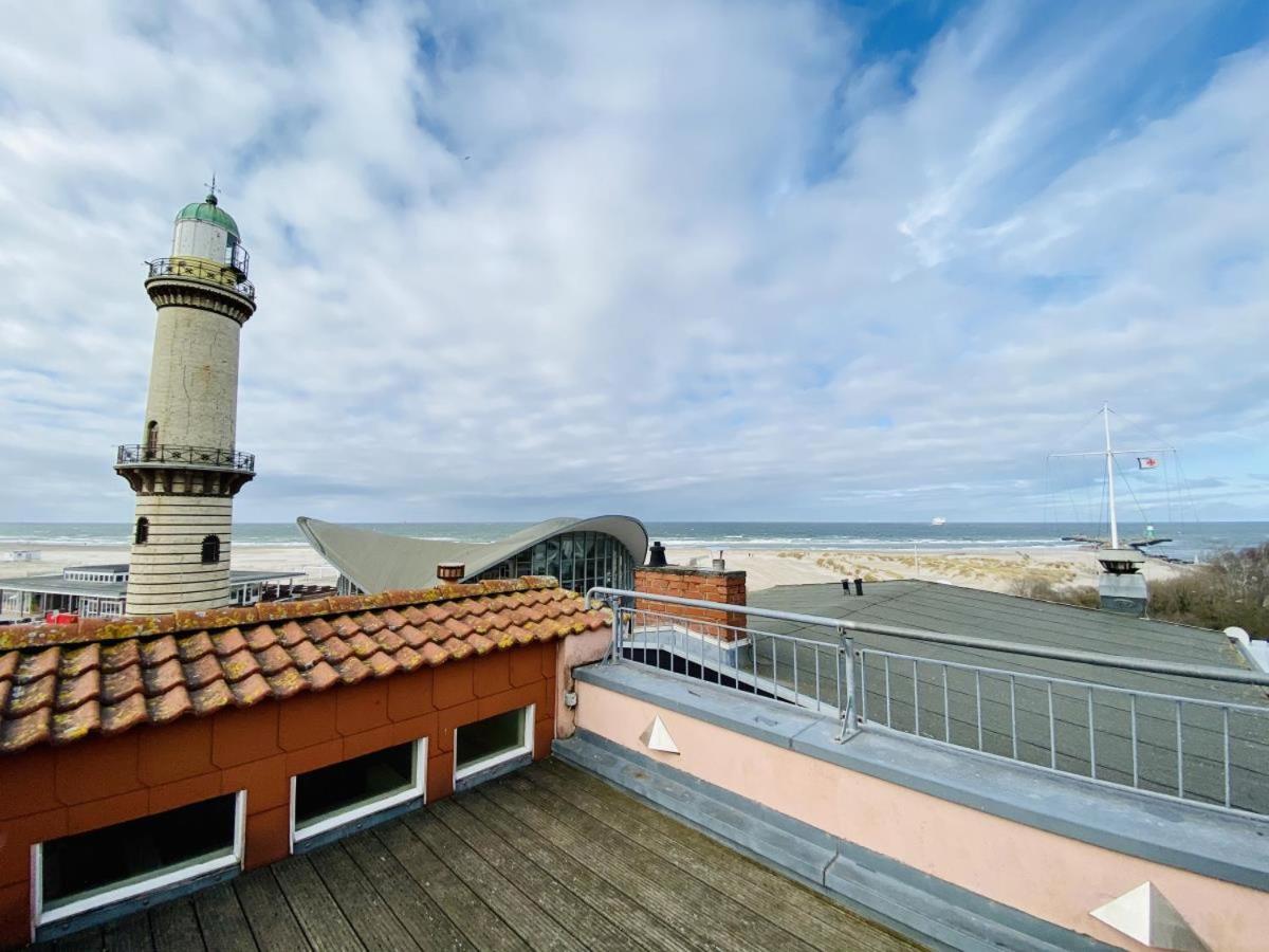 Sonnendeck, Direkt Am Leuchtturm Apartment Rostock Exterior foto